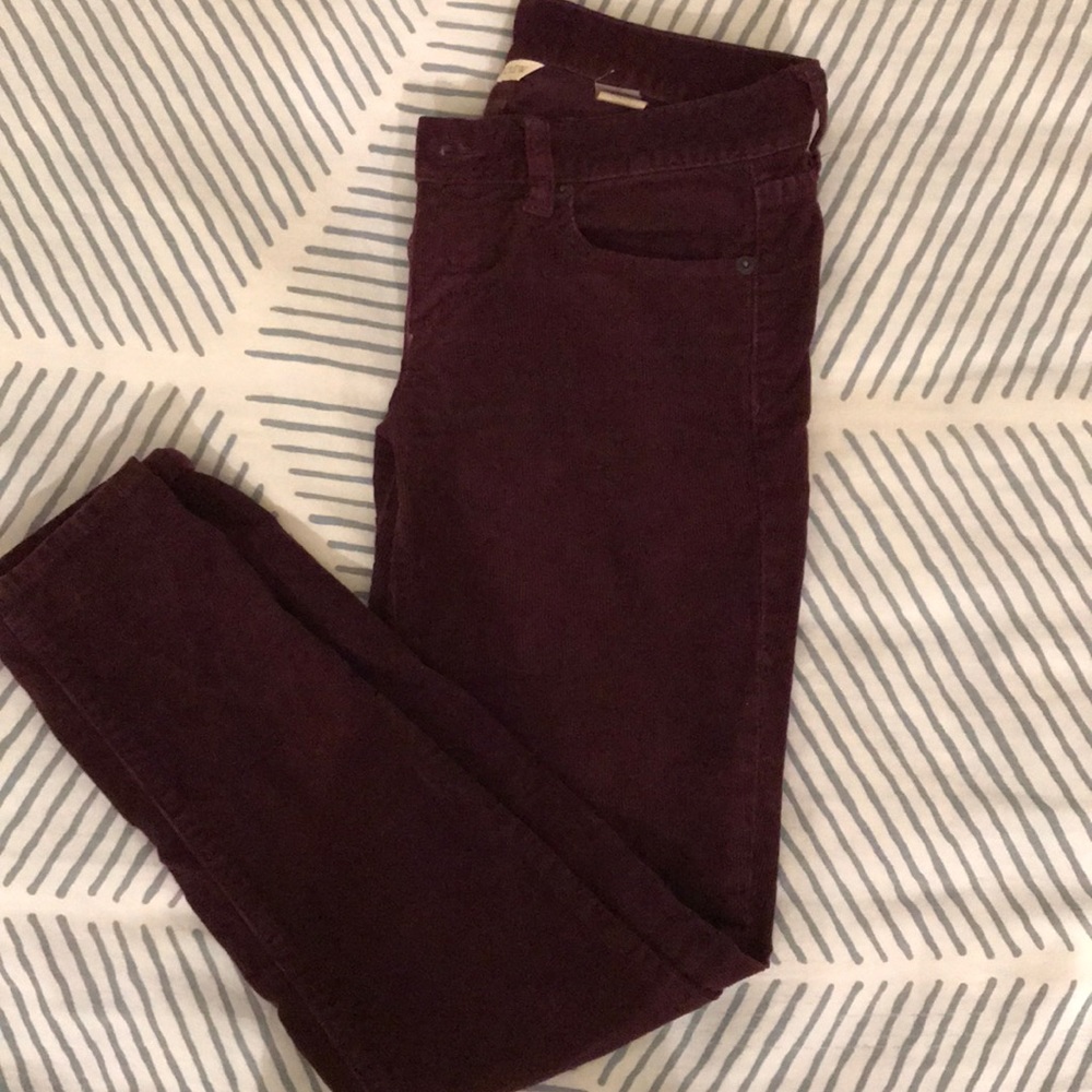 J.Crew Ankle Corduroy Skinnies